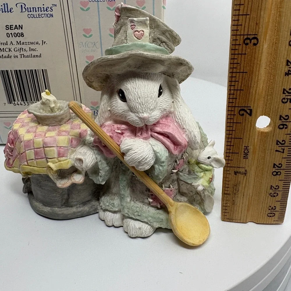 1993 The Patchville Bunnies SEAN‎ Figurine Alfred Mazzuca Jr MCK Easter Rabbit